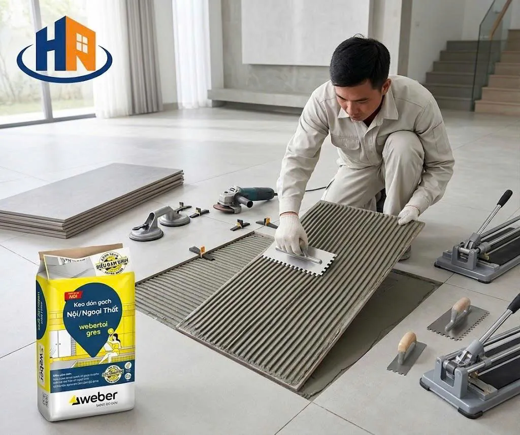 Định mức keo dán gạch men - 4 yếu tố