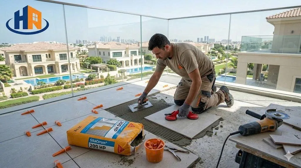 các dòng keo dán gạch ngoài trời - thi công