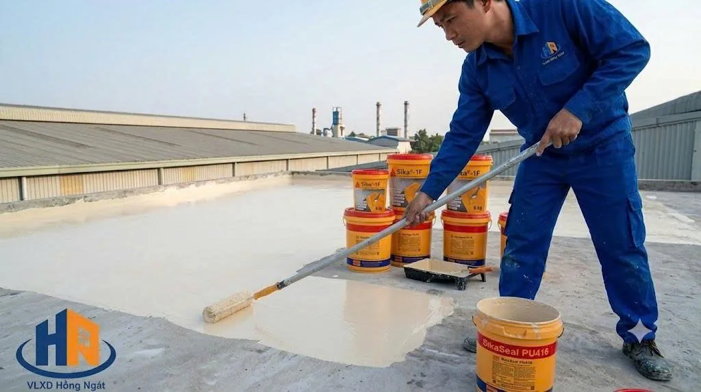 Thi Công Chống Thấm Sika 1F