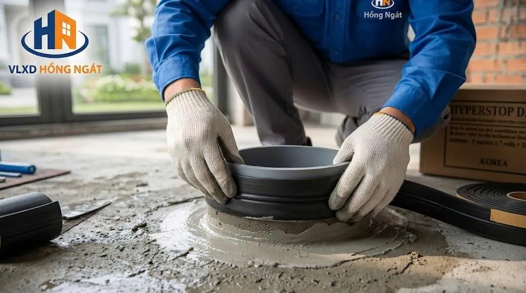 Thi Công Thanh Trương Nở Sika Swelltop