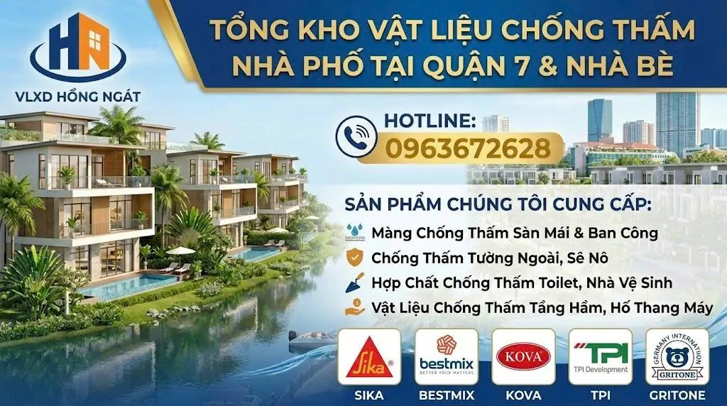Tổng Kho Vật Liệu Chống Thấm - VLXD Hồng Ngát
