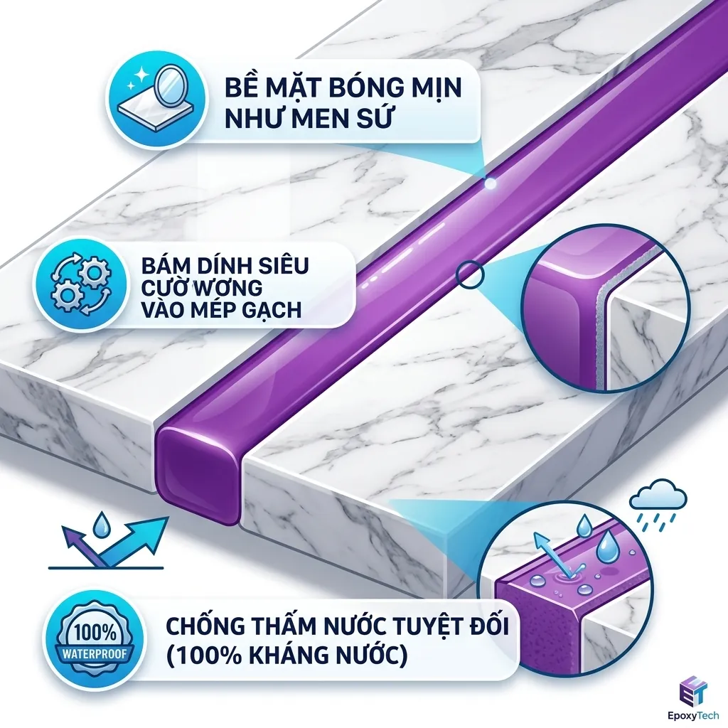 có nên dùng keo chà ron epoxy không - ưu điểm