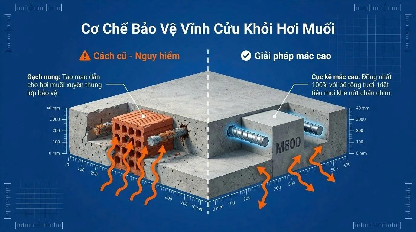 báo giá cục kê bê tông quận 8 - ưu điểm viên kê bê tông