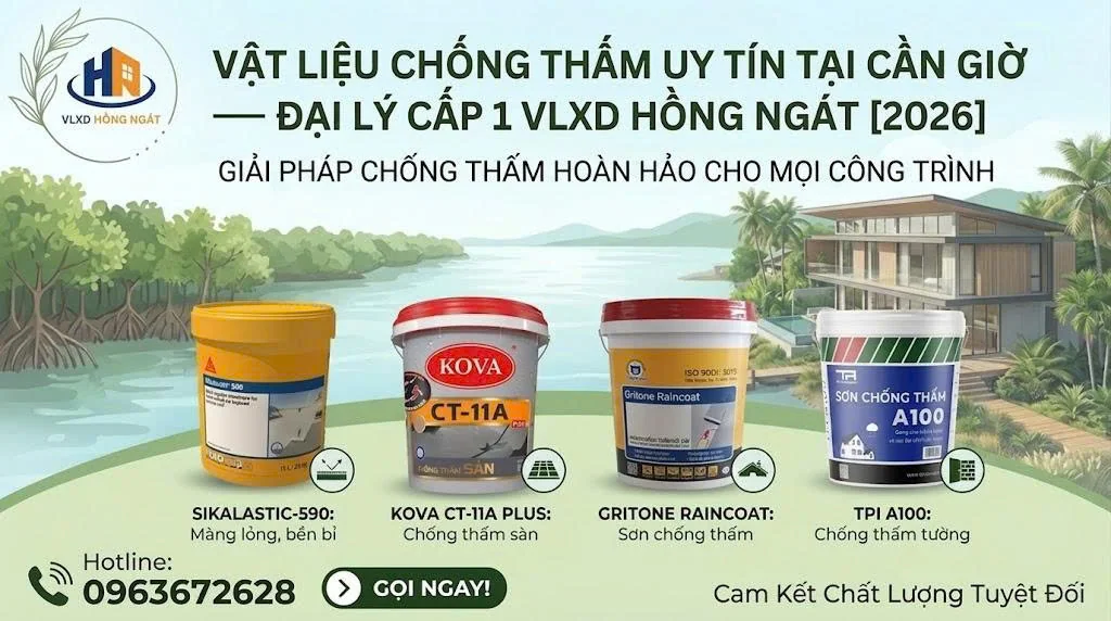 Vật Liệu Chống Thấm Uy Tín Tại Cần Giờ