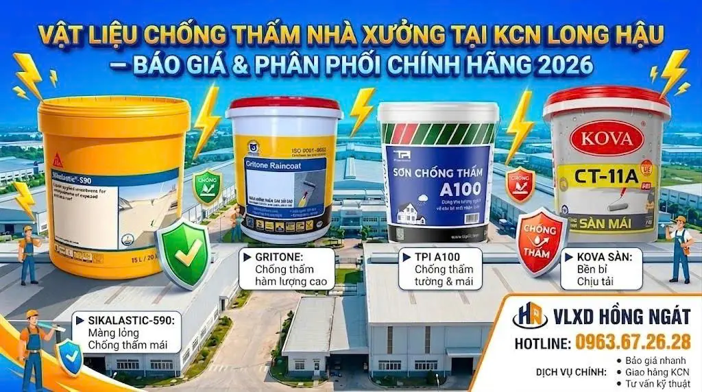 Vật Liệu Chống Thấm KCN Long Hậu
