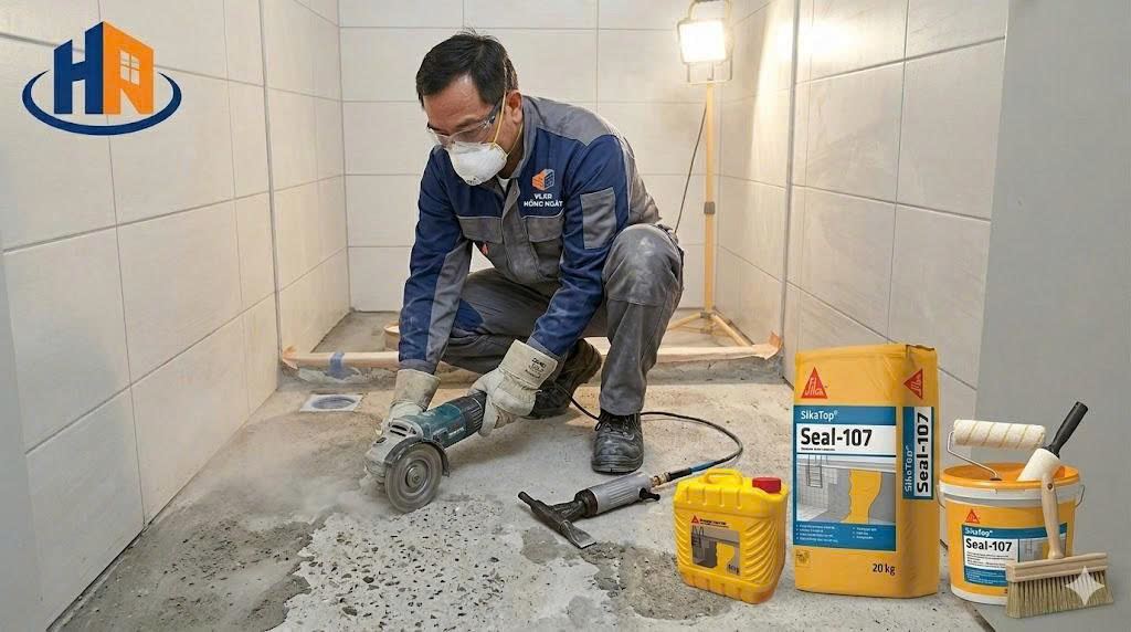 định mức sikatop seal 107 - thi công