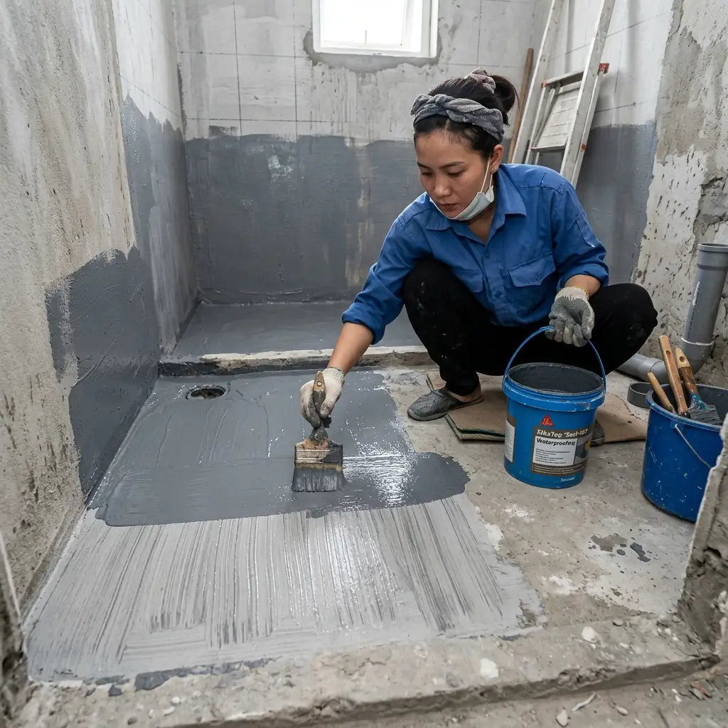 Thi Công Chống Thấm Wc gritone seal ec 515