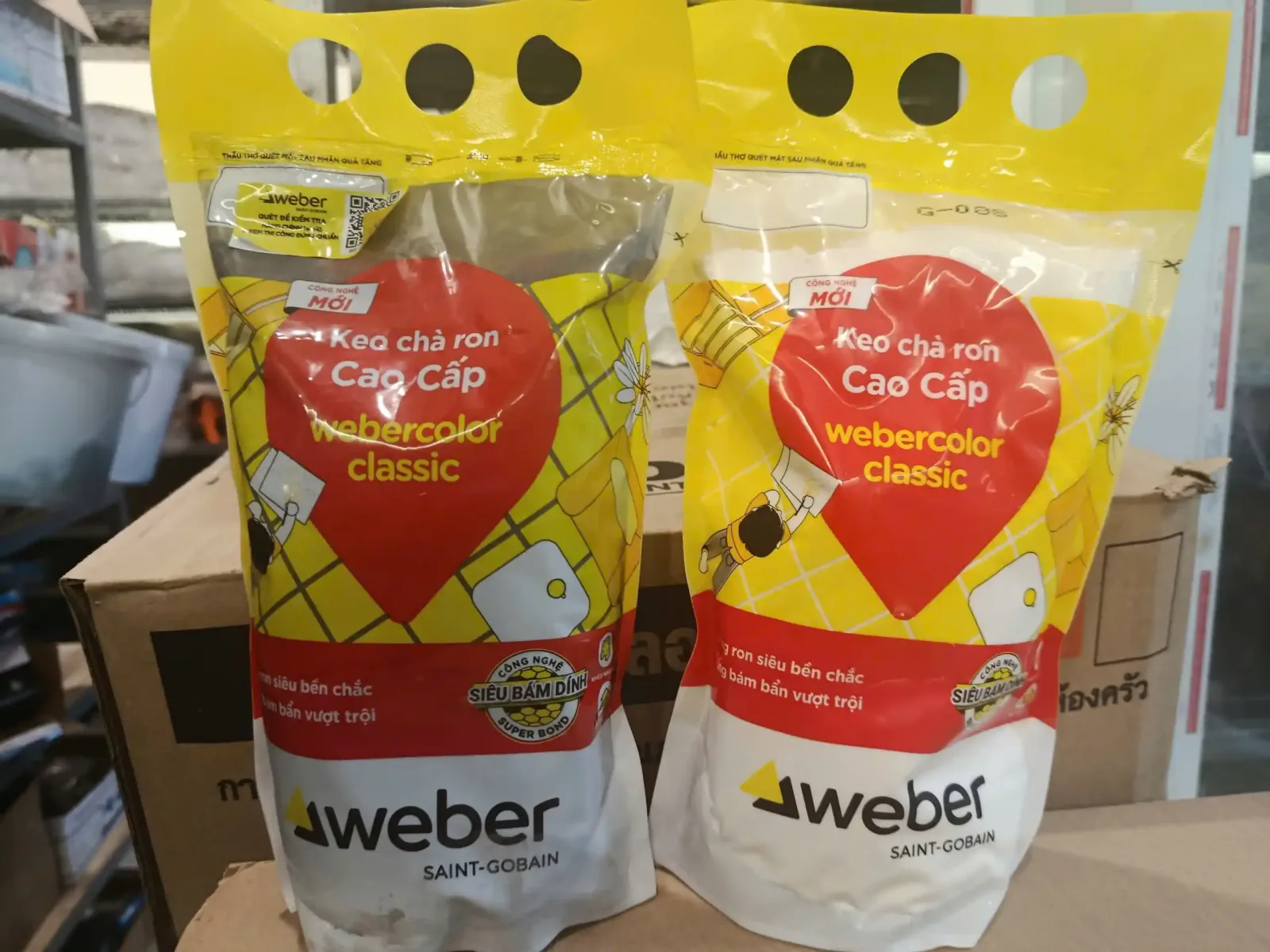 đại lý keo chà ron weber - Webercolor Classic