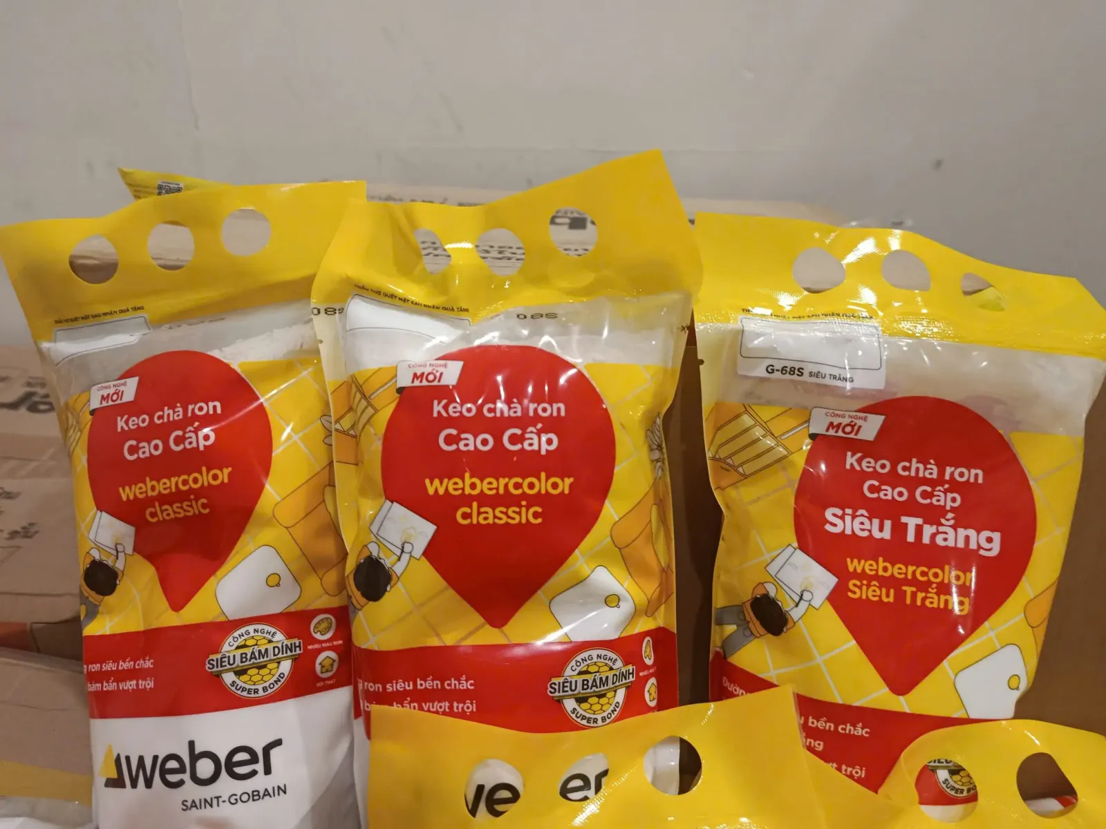 các dòng bột chà ron weber - Webercolor Classic
