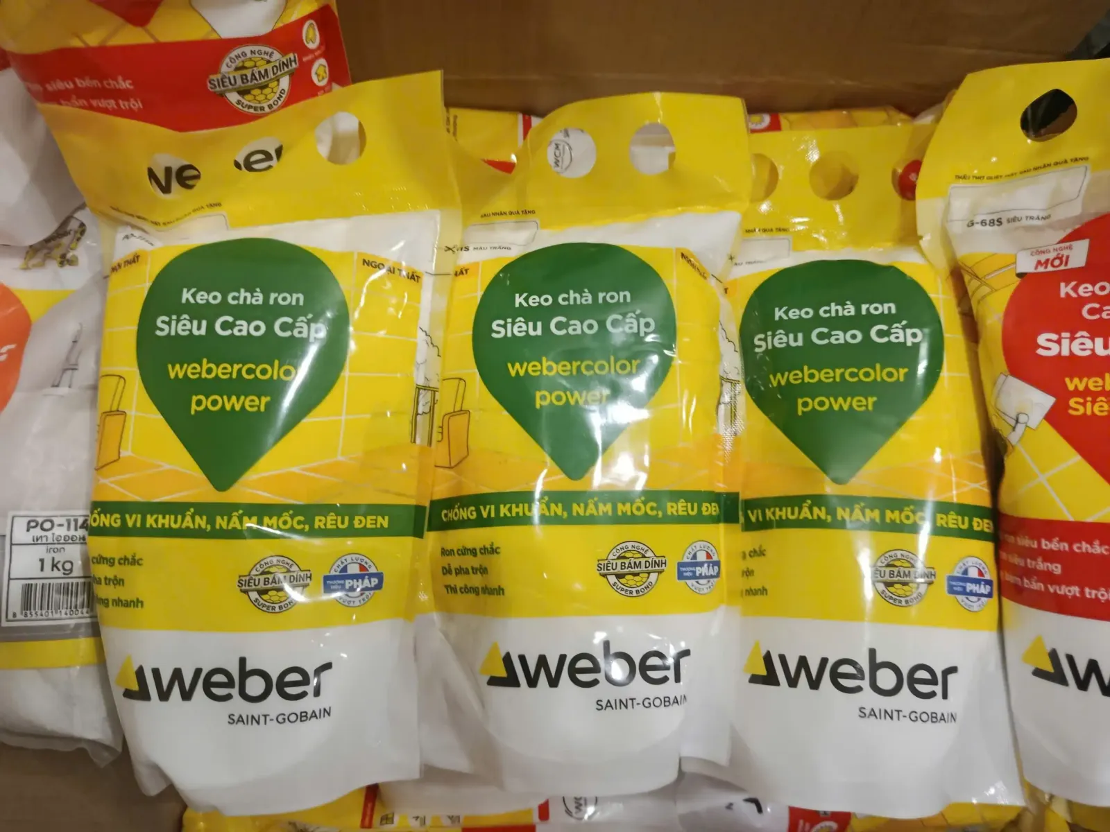 các dòng bột chà ron weber- Webercolor Power